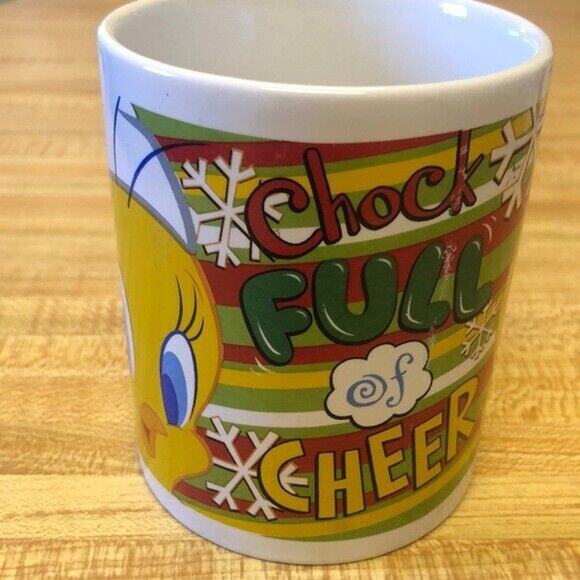 Tweety Bird Christmas Chock Full of Cheer coffee Mug  12 Oz Cup - Picture 1 of 4